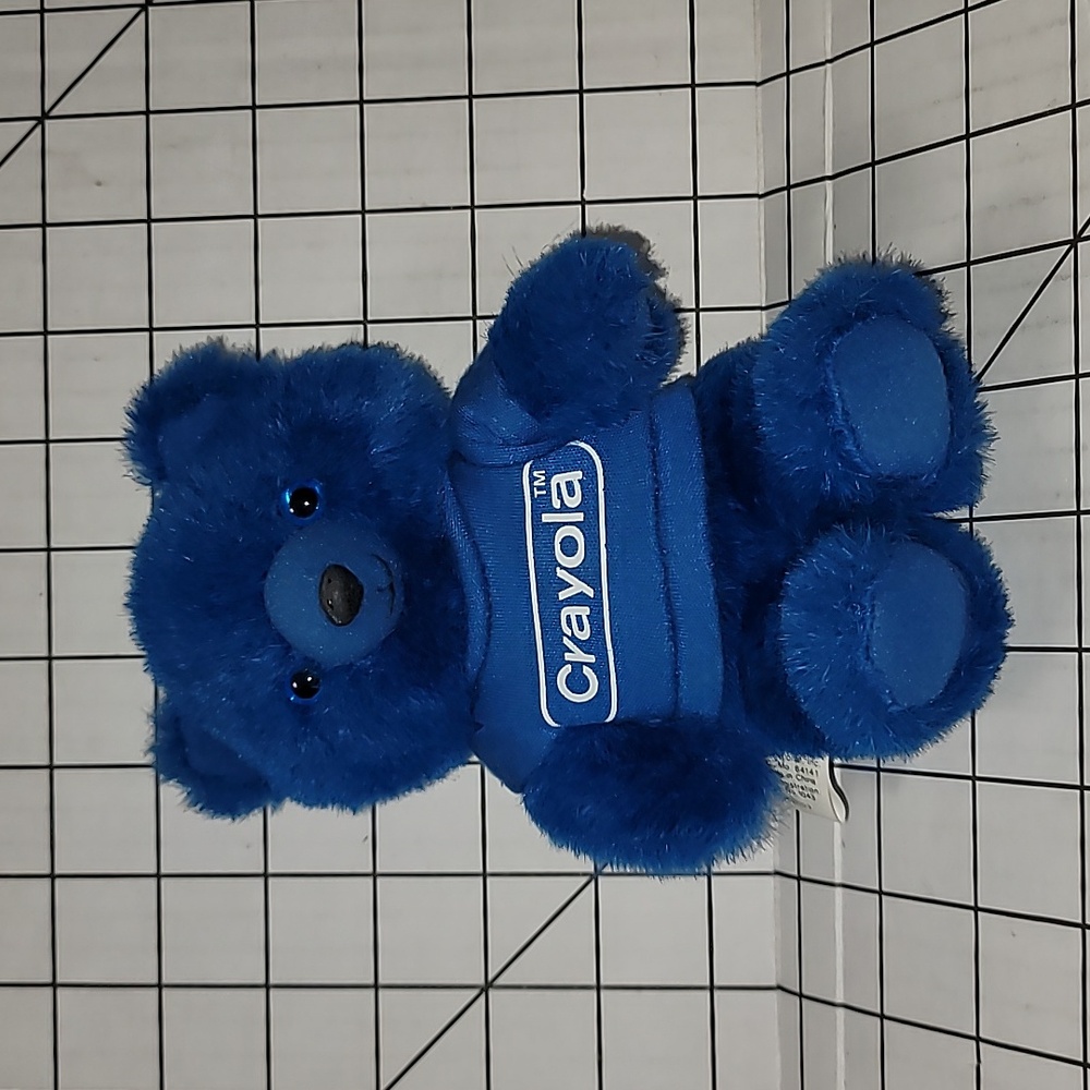 Vintage Graphics International 1986 Blue Crayola Bear -‎ Preloved Plush